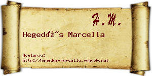 Hegedűs Marcella névjegykártya