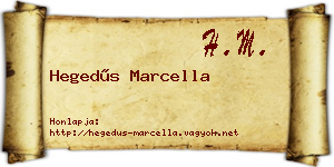 Hegedűs Marcella névjegykártya