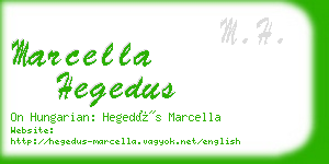 marcella hegedus business card
